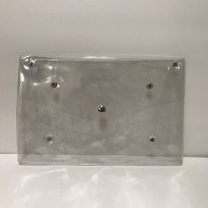Clear Vinyl Envelope Clutch Bag